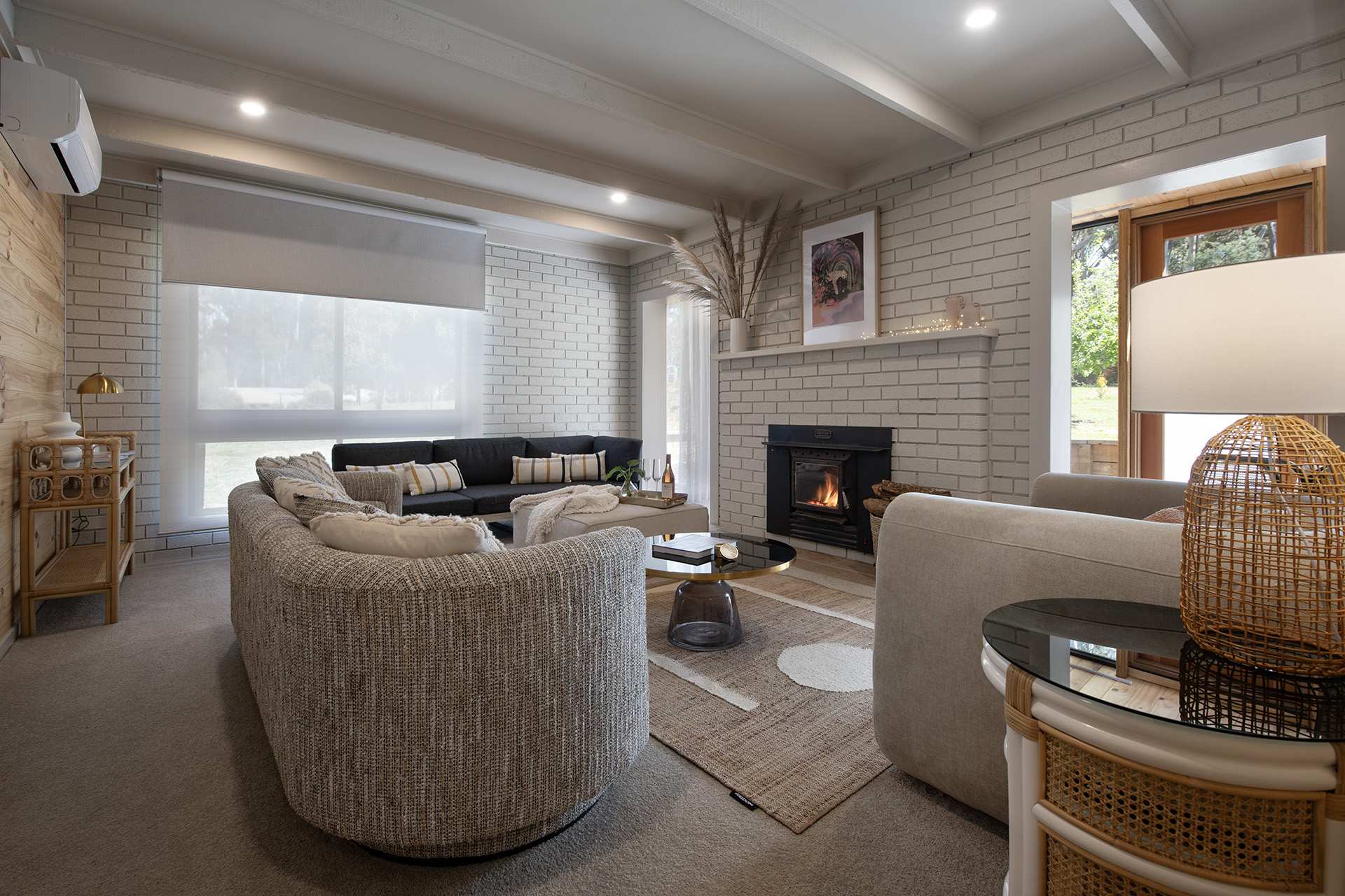 Living room with views